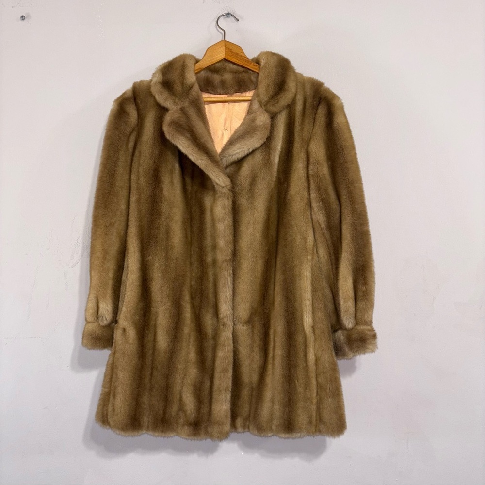 Vintage Dubrowsky‎ & Perlbinder Faux Fur Coat